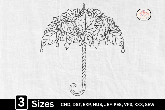 Autumn Leaf Umbrella Embroidery Design Review