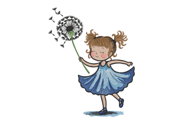 Dandelion Dream Girl Embroidery Design Review
