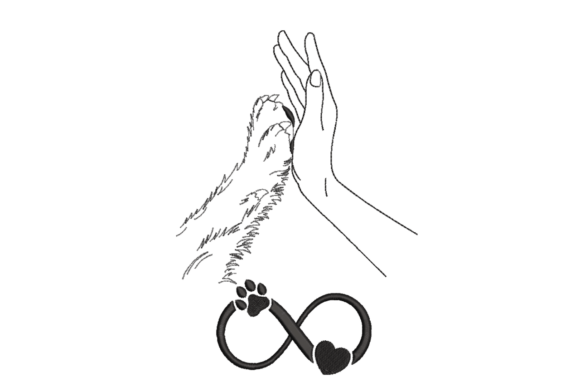 Dog Human High Five Embroidery Review