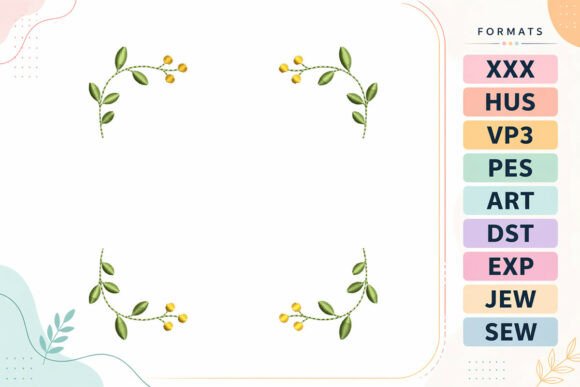 Floral Corner Frame: A Seasonal Embroidery Essential