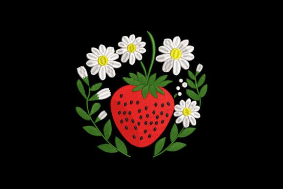 Floral Strawberry Embroidery Review
