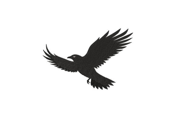 Flying Crow Silhouette: A Charming Touch for Handmade Gifts