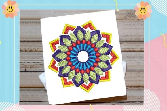 Geometric Lotus Ring Mandala: A Seasonal Embroidery Standout