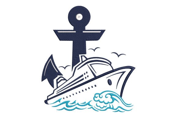 h1Cruise Ship Anchor: A Seasonal Embroidery Gem for Holiday Crafts/h1