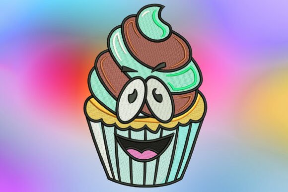 h1Silly Mint Chocolate Swirl Cupcake: A Playful Embroidery Design for Sweet Projects/h1