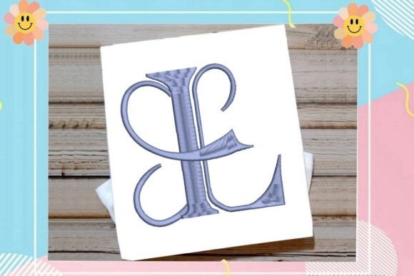 Initial L Elegant Vintage Monogram: A Seasonal Embroidery Staple