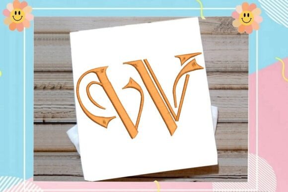 Initial W Elegant Vintage Monogram: A Timeless Touch for Personalized Gifts