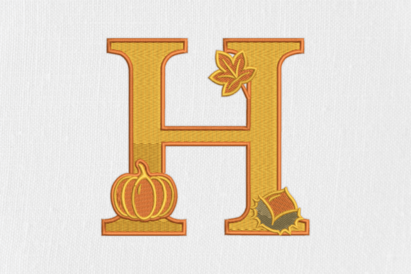 Letter H Autumn Monogram: A Seasonal Touch for Personalized Gifts